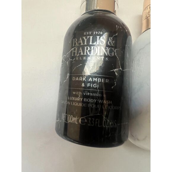 Lots of 2 Baylis & Harding Elements Amber & Fig, White Tea Body Wash - Picture 2 of 4